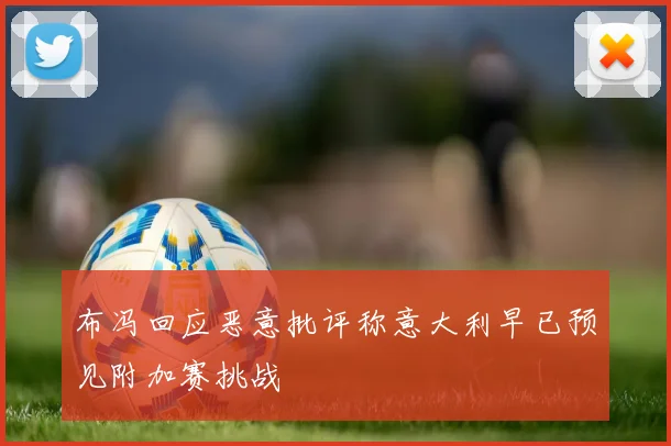 布冯回应恶意批评称意大利早已预见附加赛挑战